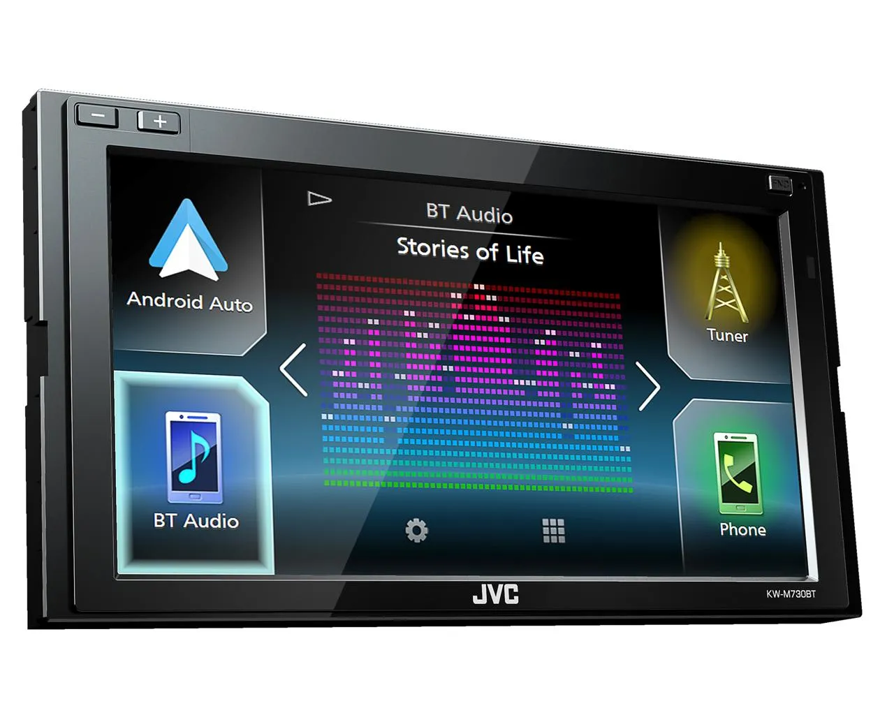 Multimedija automobiliui JVC KW-M730BT, 2-DIN, USB, BLUETOOTH, Apple CarPlay, Android Auto