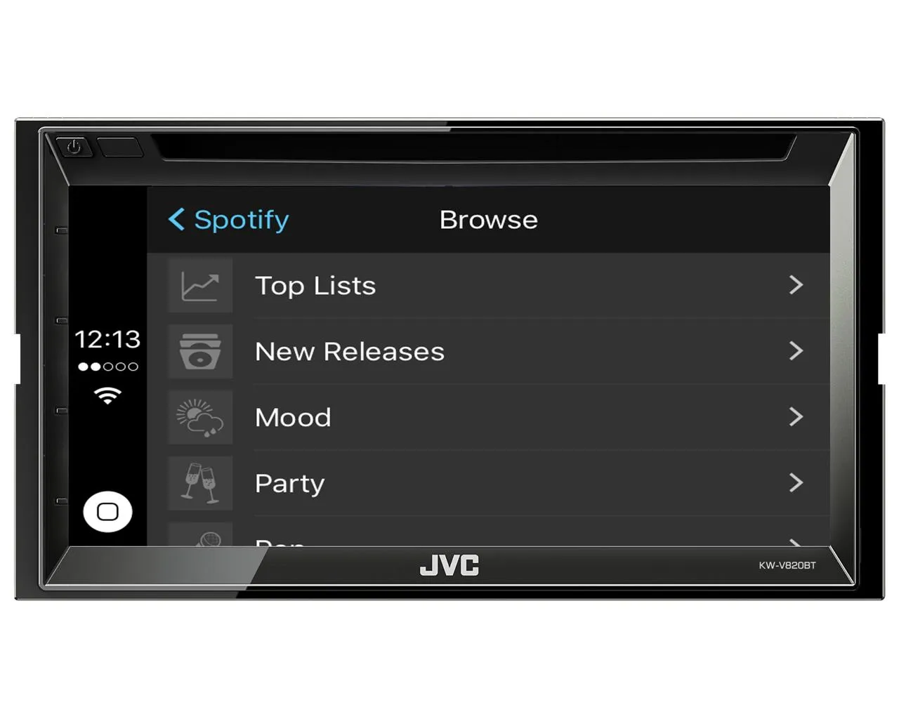 Multimedija automobiliui JVC KW-V820BT, 2-DIN, DVD, CD, USB, BLUETOOTH, Apple CarPlay