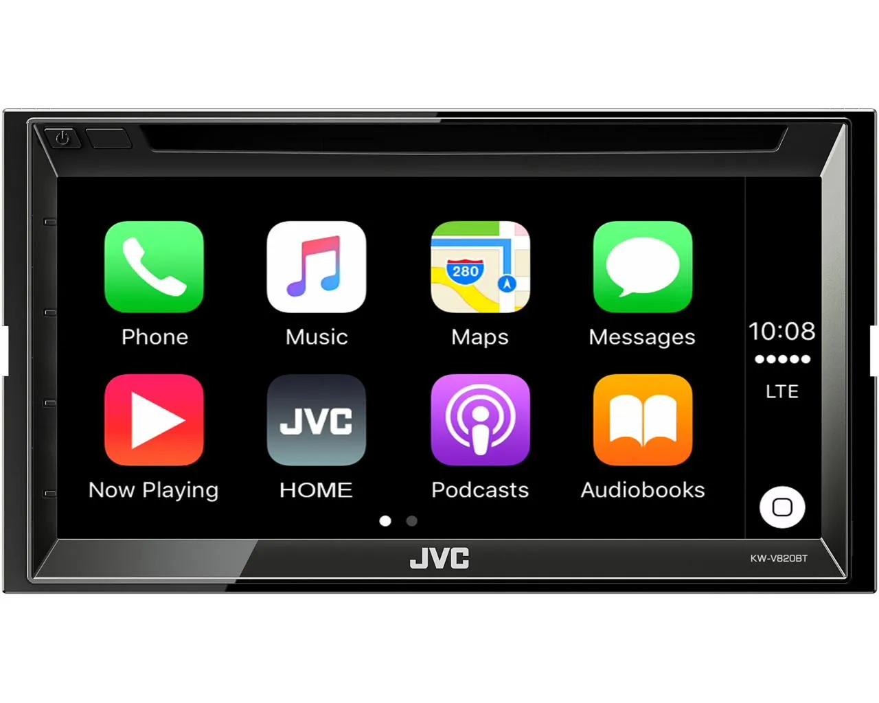 Multimedija automobiliui JVC KW-V820BT, 2-DIN, DVD, CD, USB, BLUETOOTH, Apple CarPlay