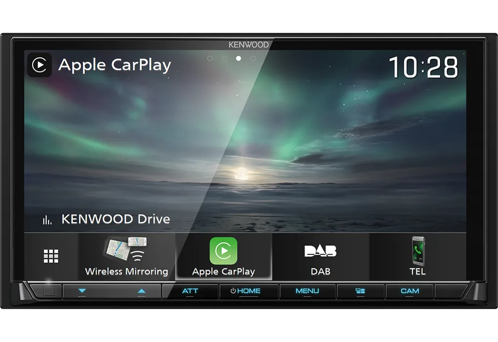 Multimedija Kenwood DMX-8019DABS, 2-DIN, Belaidis Apple CarPlay ir Android Auto