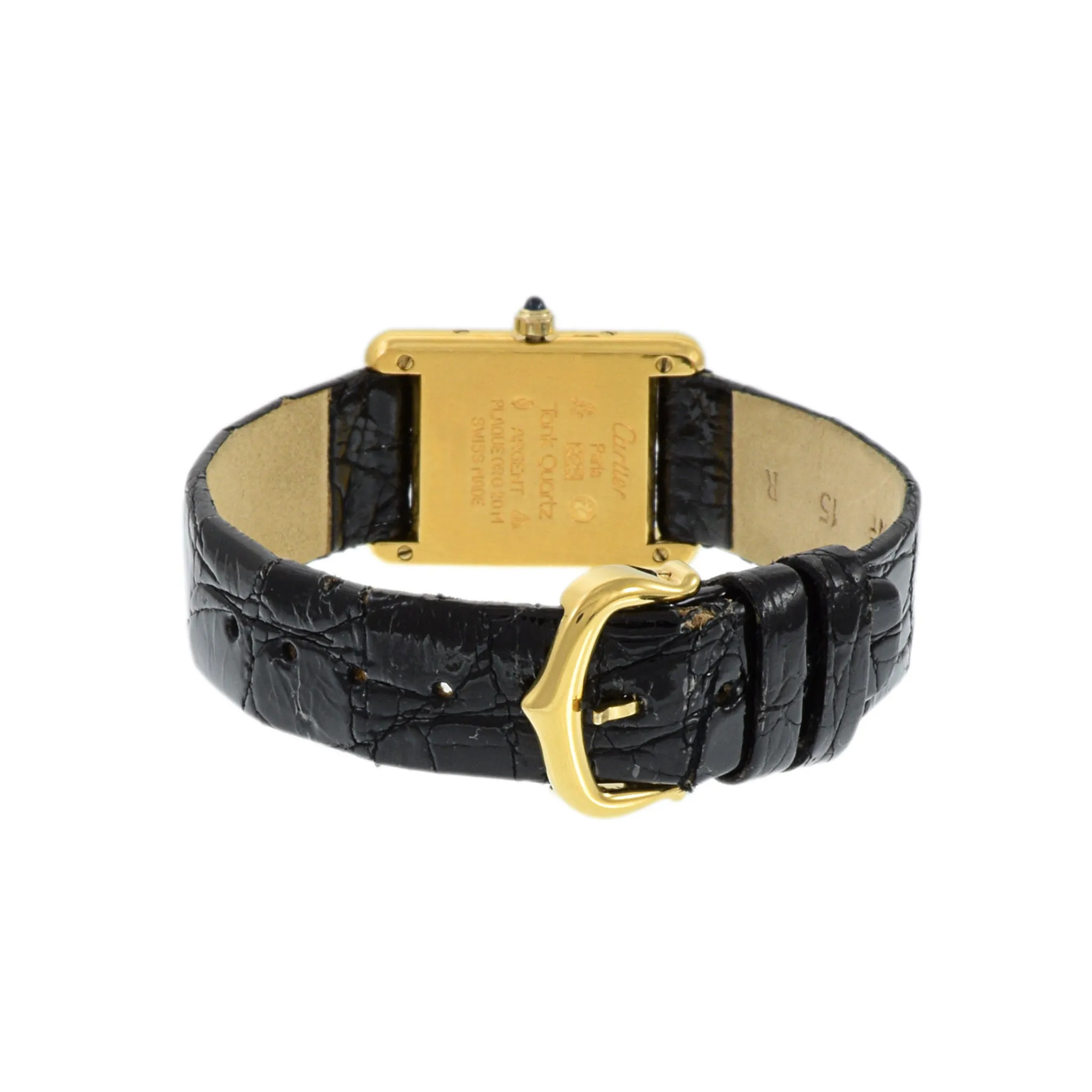 Must de Cartier Vermeil Quartz Tank Watch Reference 3 66001