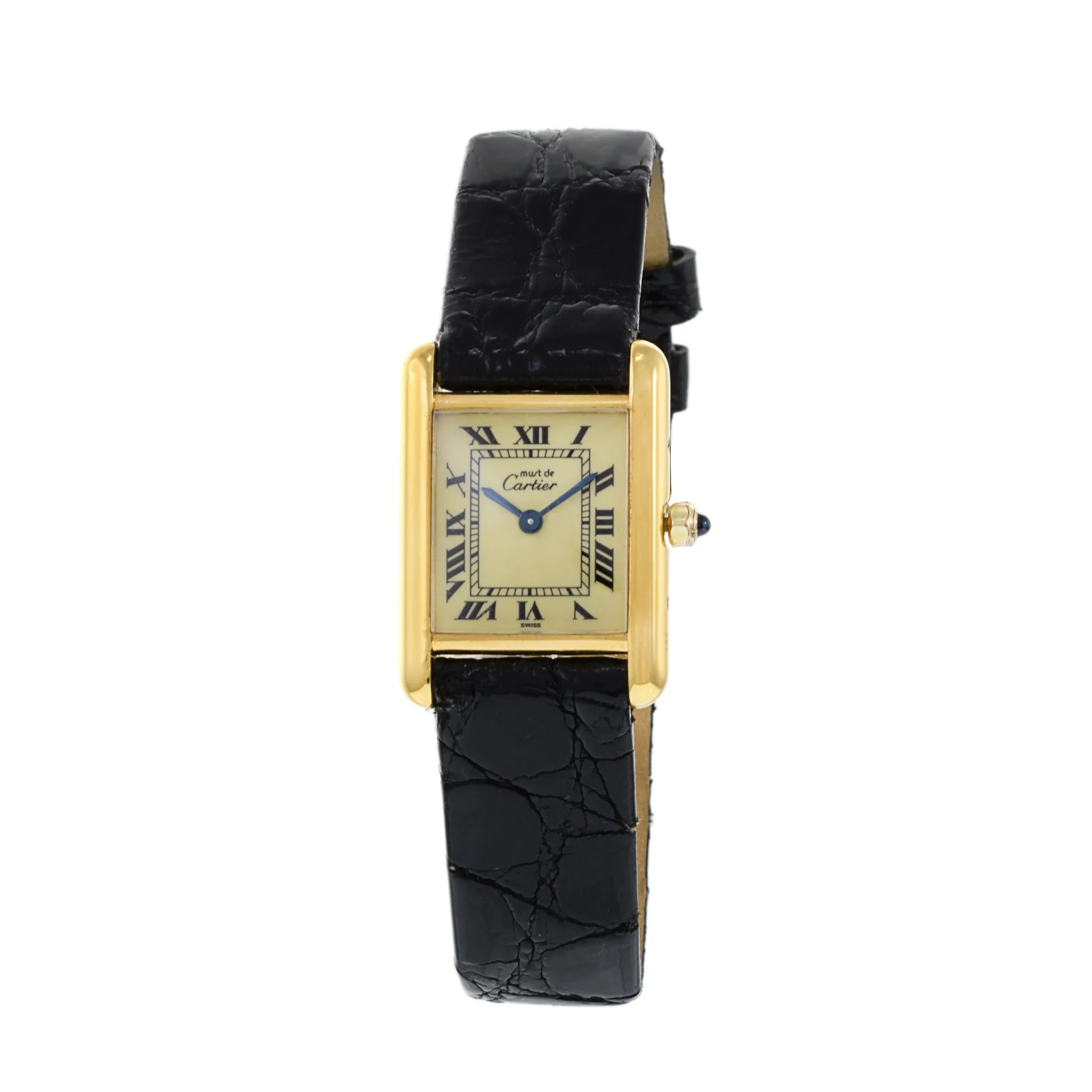 Must de Cartier Vermeil Quartz Tank Watch Reference 3 66001