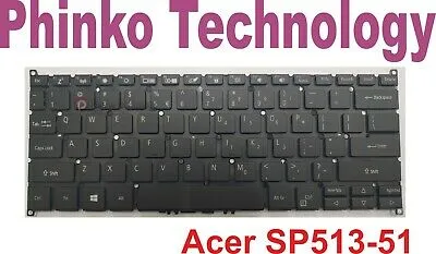 NEW Keyboard for Acer Spin 5 SP513-51N Swift 1 SF114-32 with Backlight