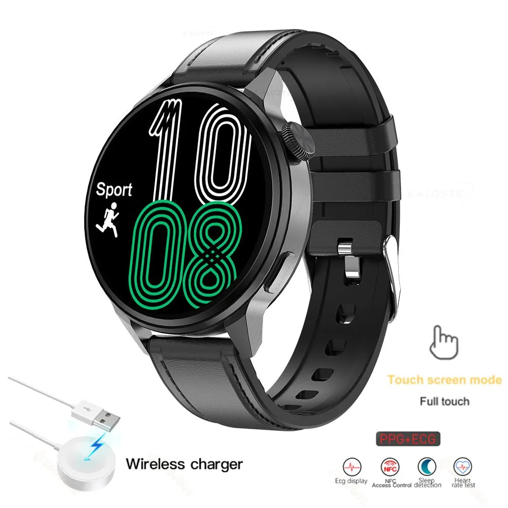 New NFC Smart Watches Women Clock Bluetooth Call GPS Movement Track Heart Rate ECG Blood Pressure Men smartwatch For Android ios