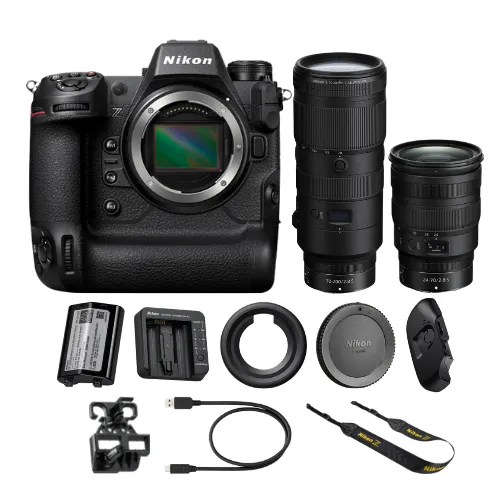 Nikon Z9 Mirrorless Camera with Z 24-70mm 2.8S and Z 70-200mm 2.8 VR S Lenses