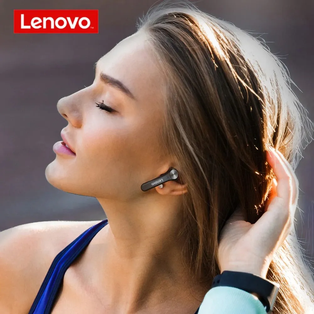 Original Lenovo QT81 TWS Wireless Headphone Stereo Sports Waterproof Earbuds Headsets with Microphone Bluetooth Earphone