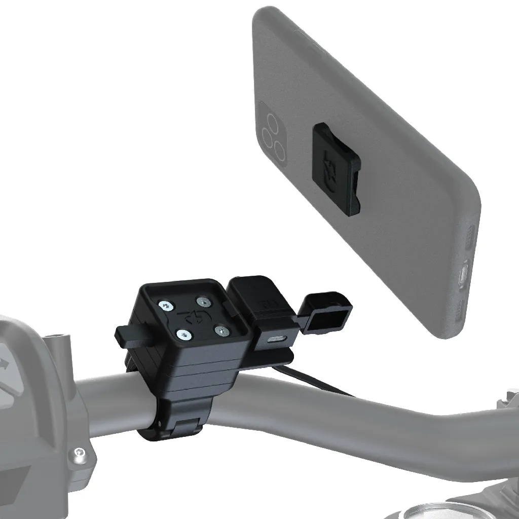 OXFORD OX869 CLIQR USB TYPE C MOTORCYCLE HANDLEBAR MOUNT