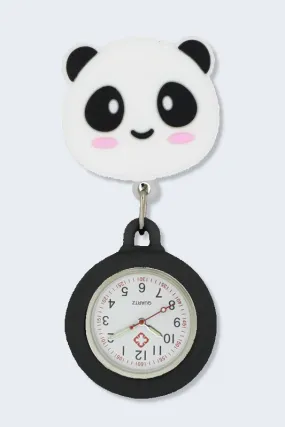 Panda Retractable Fob Watch