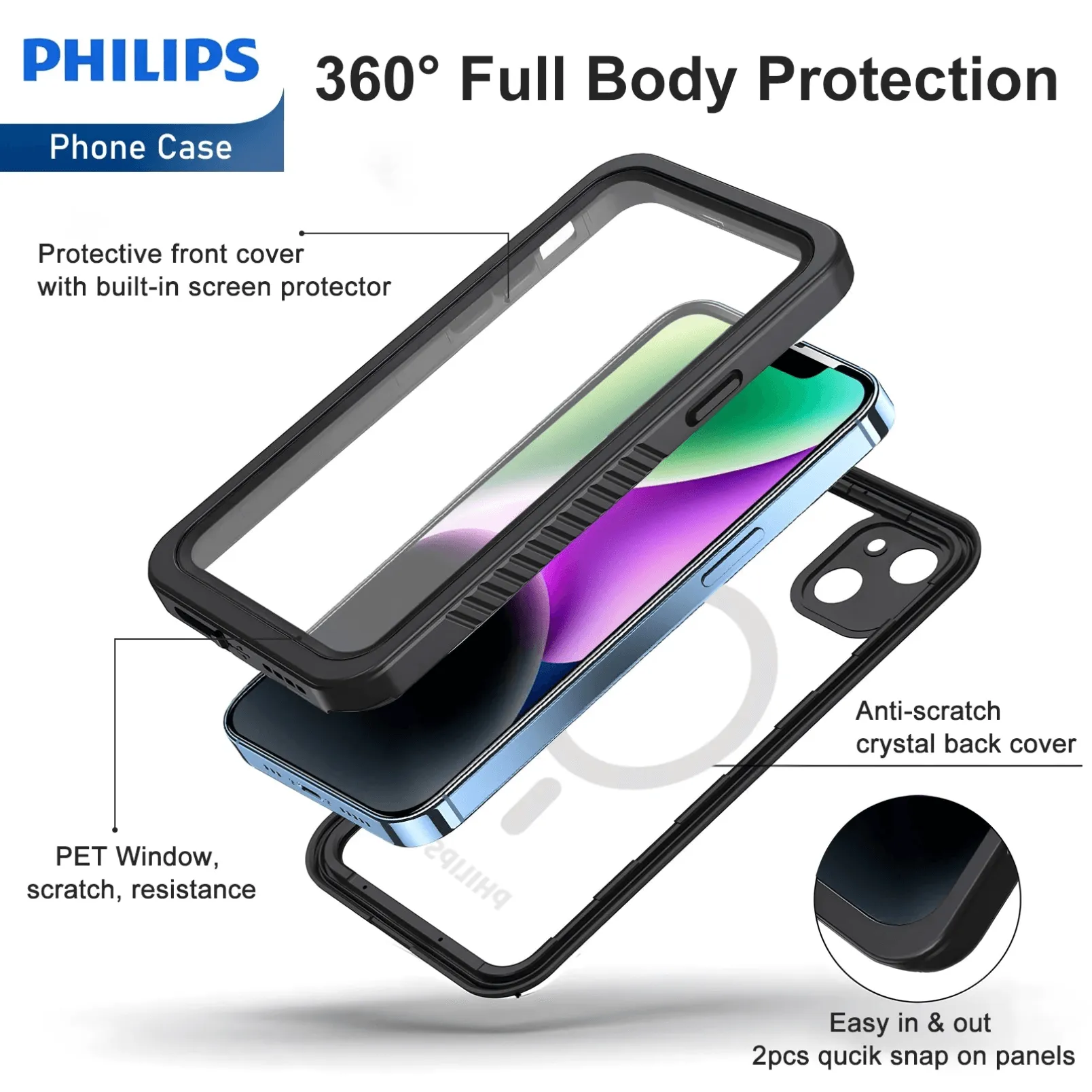 Philips Waterproof Case With MagSafe For iPhone 14 Pro Max