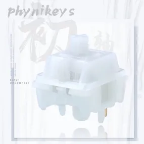 Phynikeys First Encounter Switch Linear RGB SMD 5pin 42g 48g for mechanical keyboard PA POM PA6 HIFI Factory Pre Lubed