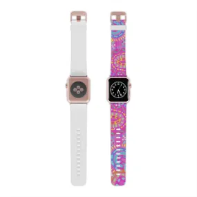 Pink Painted Rainbows Watch Band for Apple Watch