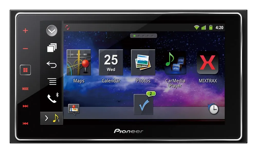 Pioneer AppRadio 4 SPH-DA120 6.2-Inch Capacitive Touchscreen Smartphone Receiver Display