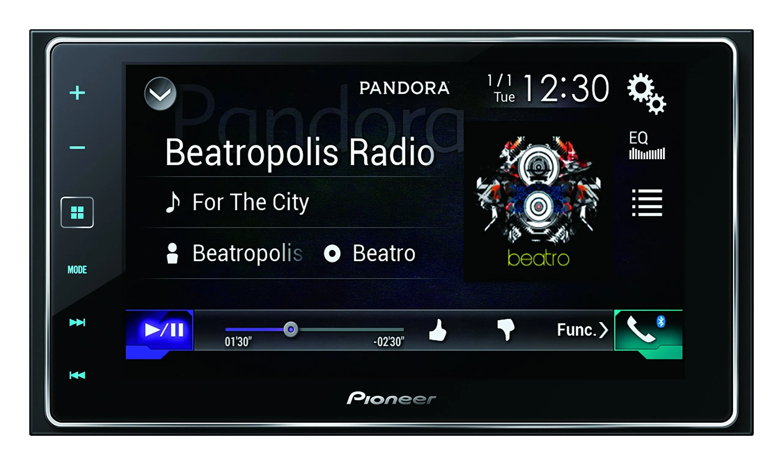 Pioneer AppRadio 4 SPH-DA120 6.2-Inch Capacitive Touchscreen Smartphone Receiver Display