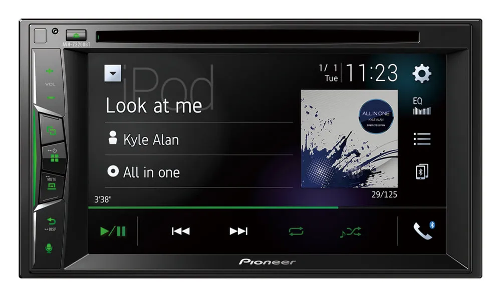 Pioneer AVH-Z2200BT, automobilinė multimedija