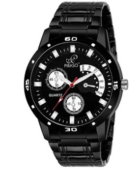 Piraso Analog Black Dial Men's Watch