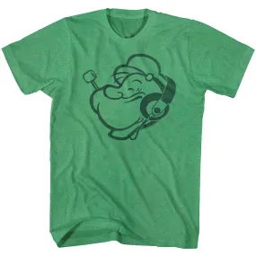 Popeye Headphones Men's T-Shirt