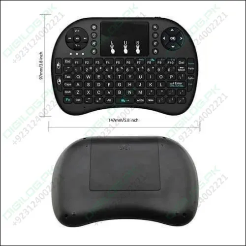 Portable Mini Wireless Keyboard Controller With Touchpad Mouse Combo And Backlight