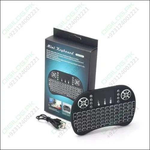 Portable Mini Wireless Keyboard Controller With Touchpad Mouse Combo And Backlight