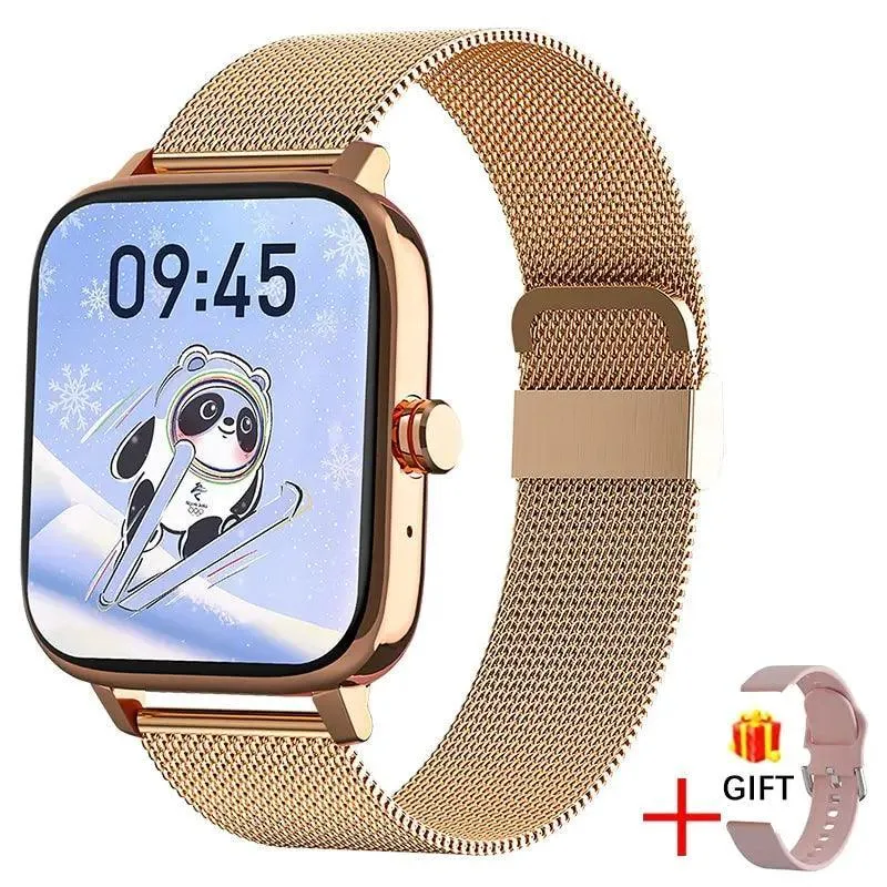 Premium Stainless Steel Smartwatch with Health & Sports Tracking