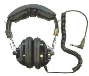 Pro-Power Detector Stereo Headphones - Angled Plug