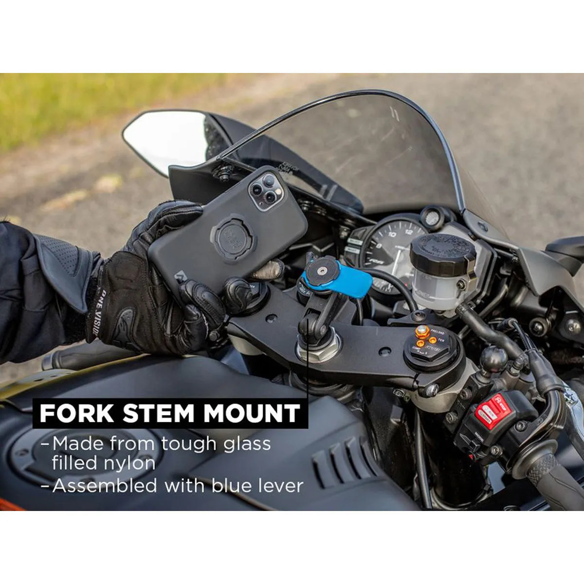 Quad Lock Motorcycle Fork Stem Mount