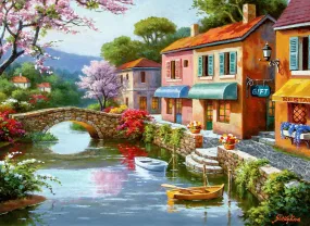 Quaint Village Shops, 1000 Pc Jigsaw Puzzle by Anatolian