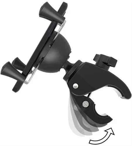 RAM HANDLEBAR RAIL MOUNT FOR LARGE DEVICES PLASTIC BLACK