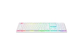 Razer Optical Gaming Keyboard Deathstalker V2 Pro Rgb Led Light, Us, Wireless, White, Purple Switch