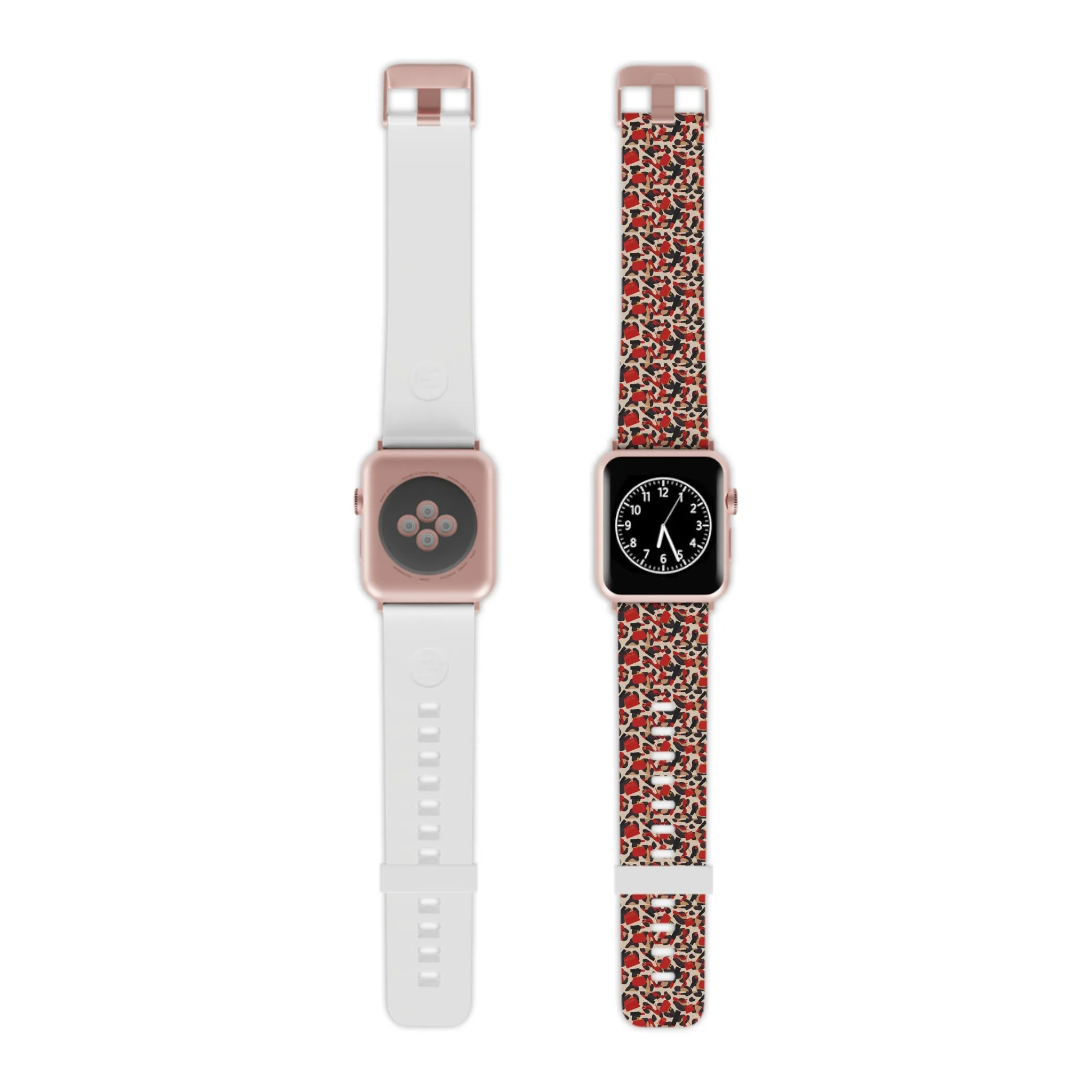 Red Leopard Watch Band for Apple Watch