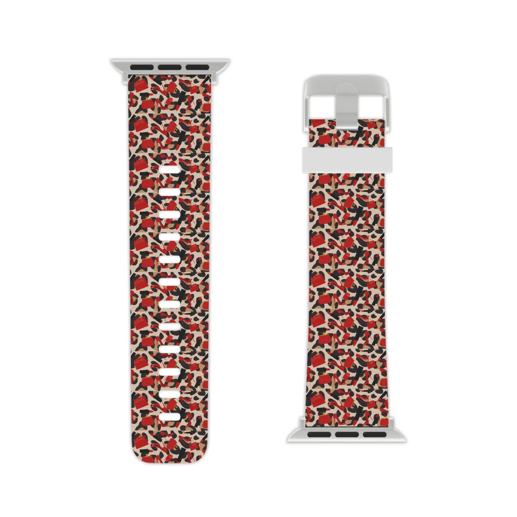 Red Leopard Watch Band for Apple Watch