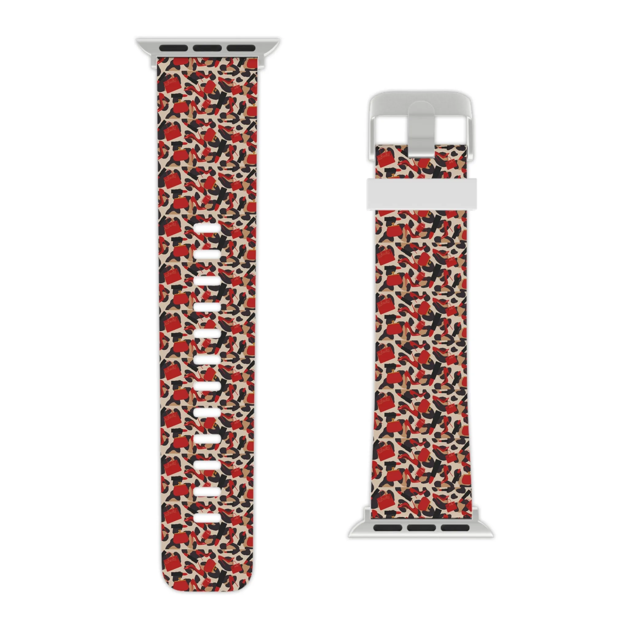 Red Leopard Watch Band for Apple Watch