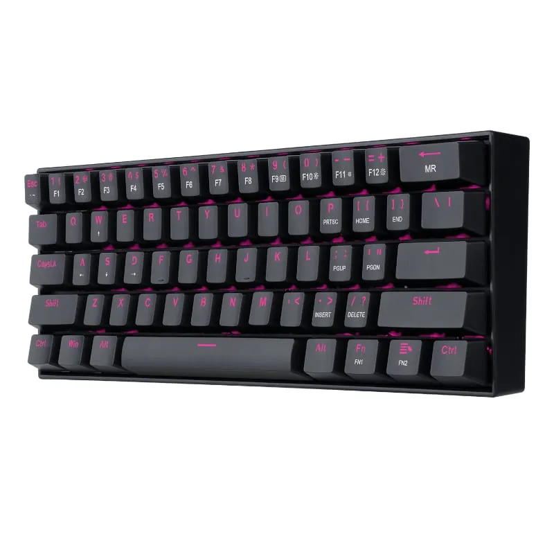 Redragon Dragonborn Wired Mechanical Keyboard Red Led
67Key Design - Black