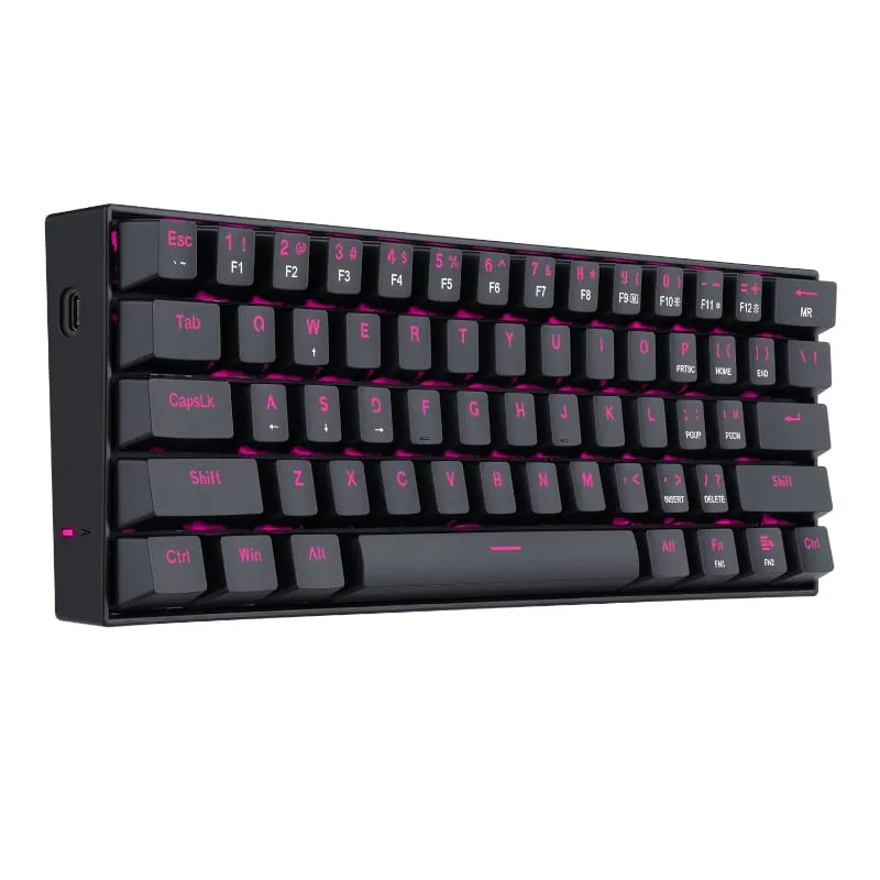 Redragon Dragonborn Wired Mechanical Keyboard Red Led
67Key Design - Black