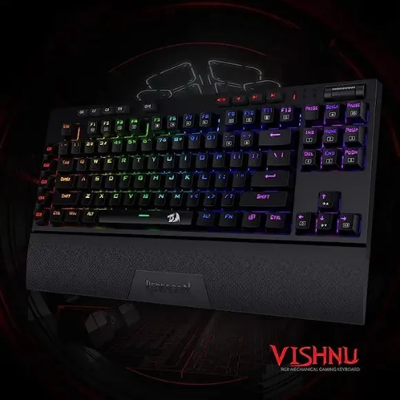 Redragon K596 Vishnu Wireless/Wired RGB Mechanical Gaming Keyboard