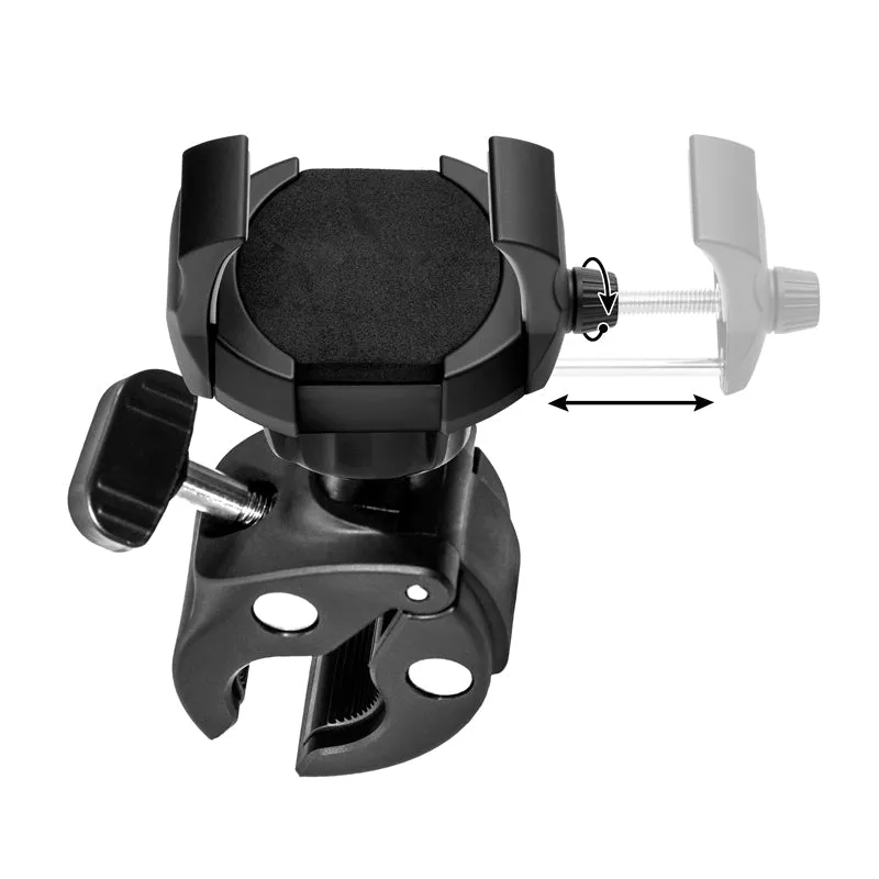 RoadVise® Ultra Phone and Tablet Clamp Post Mount for Handlebars and Posts