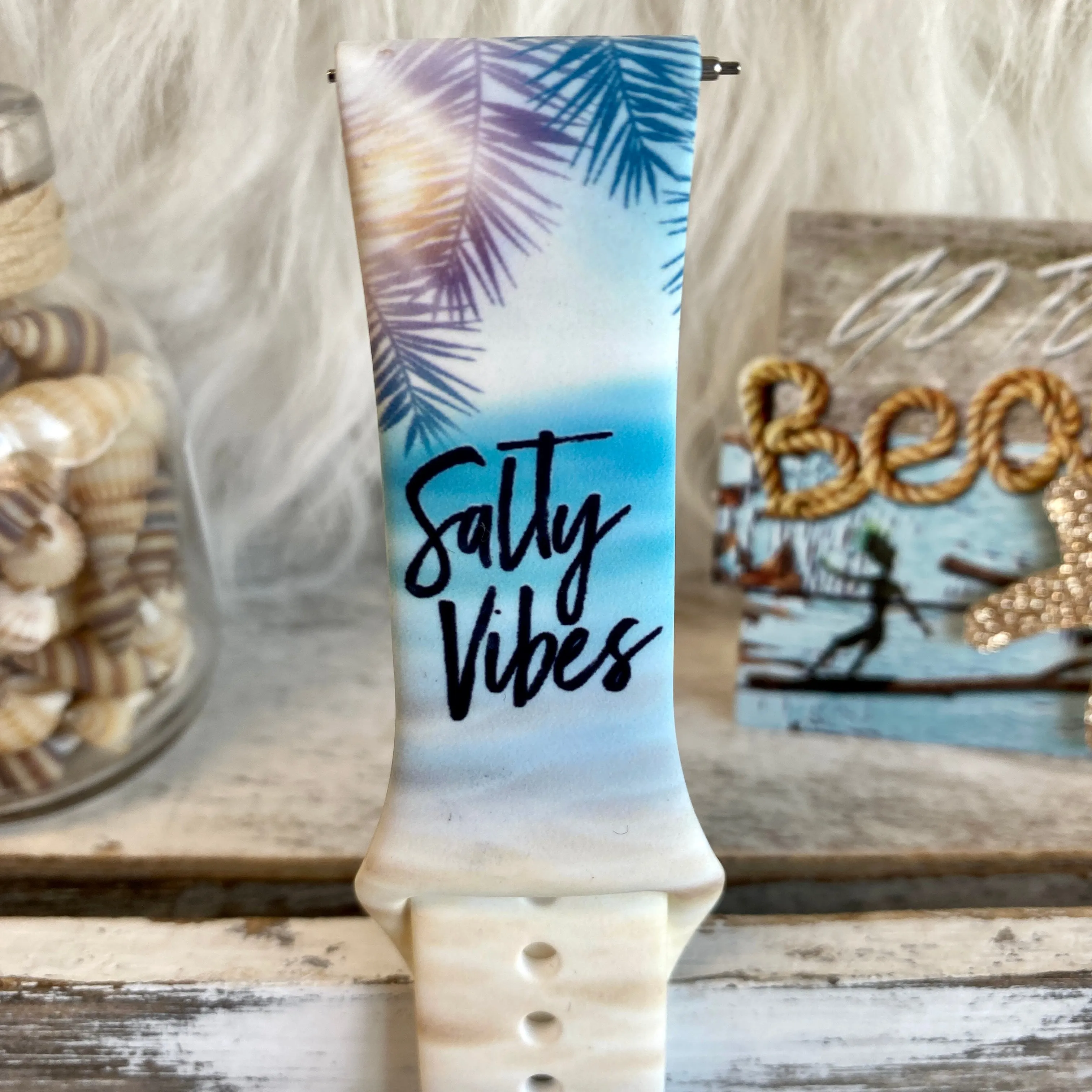 Salty Vibes Print Silicone Band For Samsung Watch