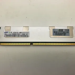 Samsung 4GB 2RX4 PC3-10600R Server Memory Module M393B5170EH1-CH9 HP 500203-061