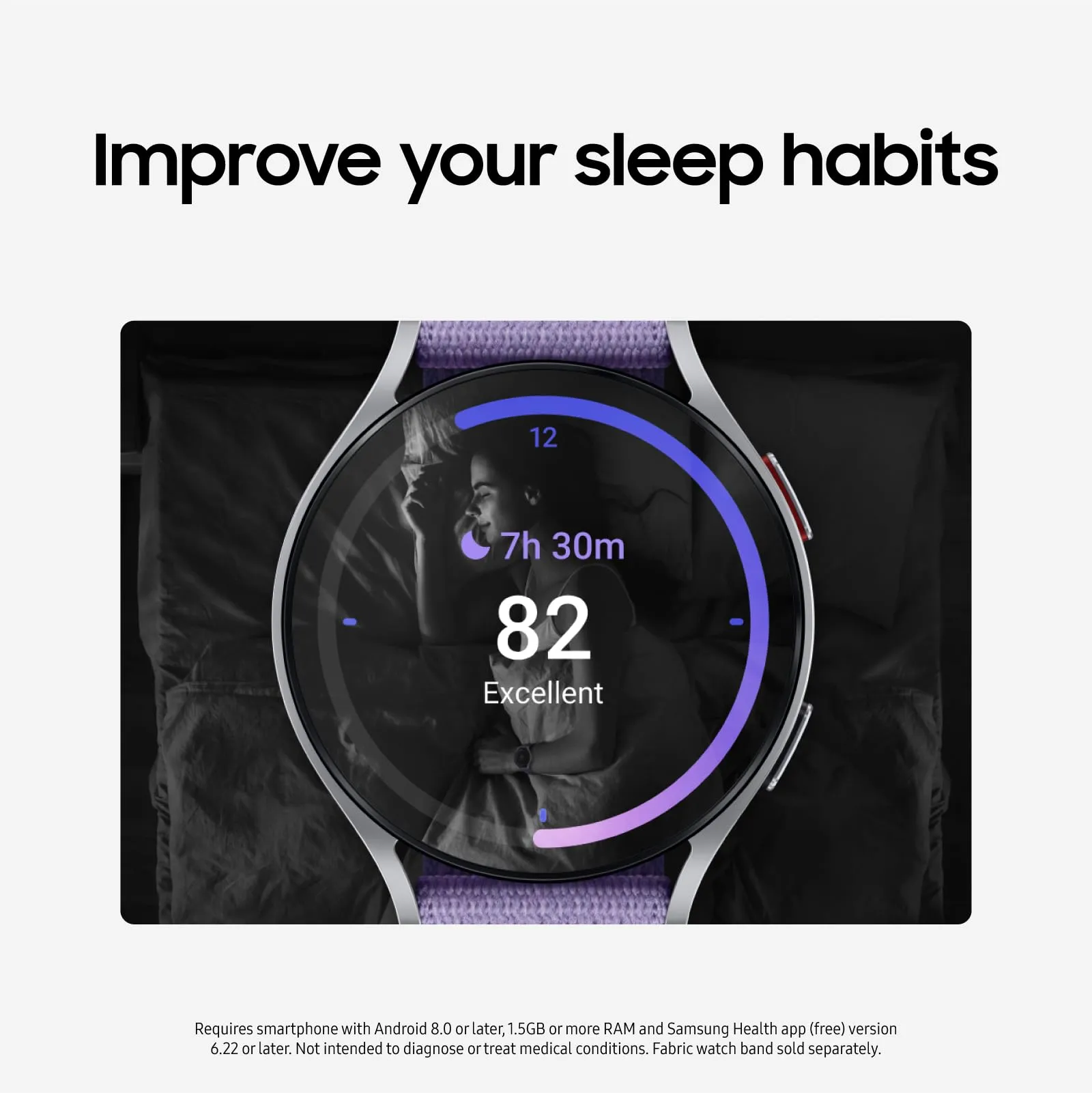 Samsung Galaxy Watch 6 44mm Bluetooth Smartwatch, Fitness Tracker, Personalized HR Zones, Advanced Sleep Coaching, Heart Monitor, BIA Sensor, Health Wellness Insights, Big Screen, US Version, Graphite