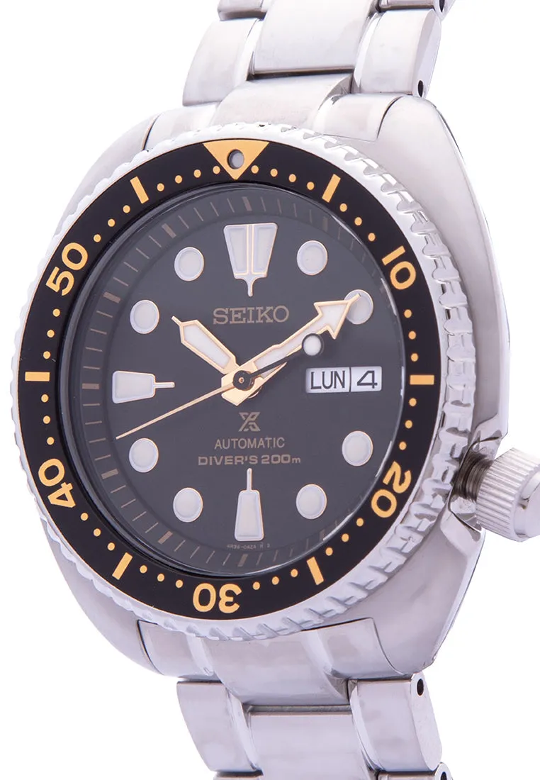 Seiko SRP775K1  Prospex Turtle Silver Stainless Automatic Watch for Men