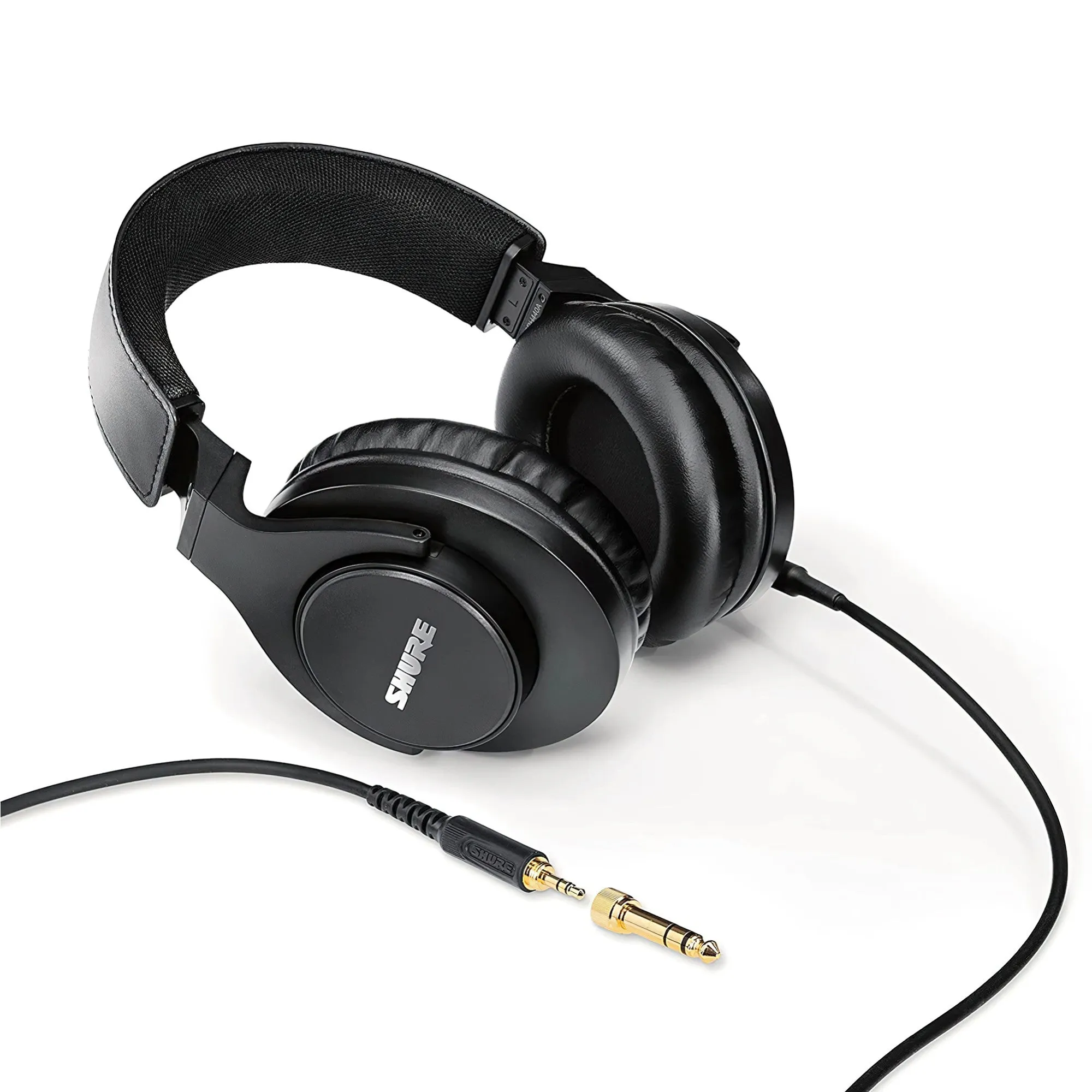 Shure Over-Ear Wired Headphones for Monitoring & Recording, Professional Studio Grade, Enhanced Frequency Response, Work with All Audio Devices, Adjustable & Collapsible Design