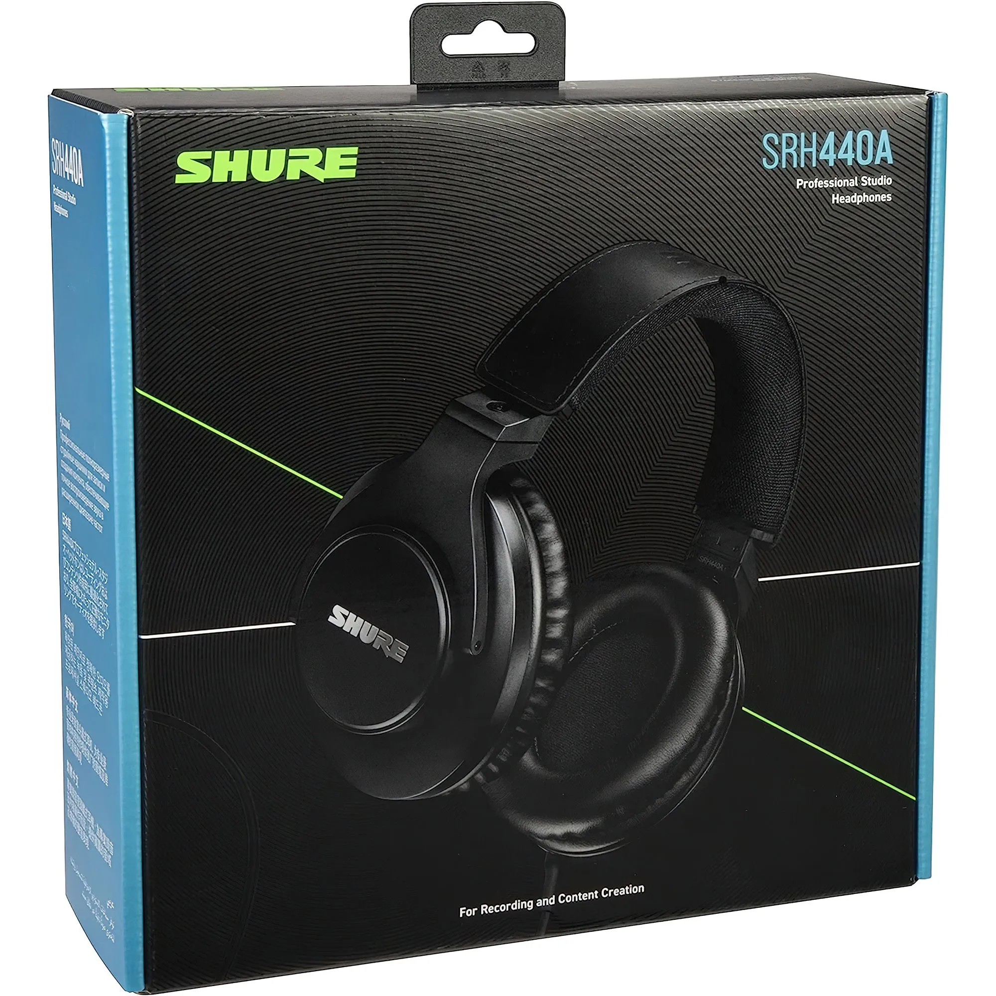 Shure Over-Ear Wired Headphones for Monitoring & Recording, Professional Studio Grade, Enhanced Frequency Response, Work with All Audio Devices, Adjustable & Collapsible Design