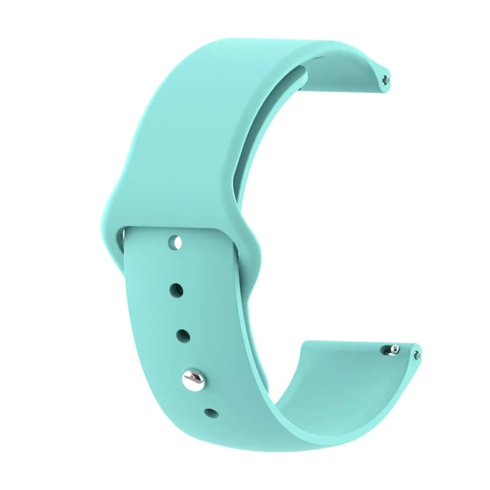 Silicone Button Style Watch Straps Compatible with Fitbit Charge 4