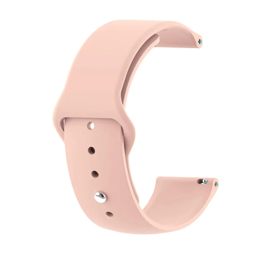 Silicone Button Style Watch Straps Compatible with Fitbit Charge 4