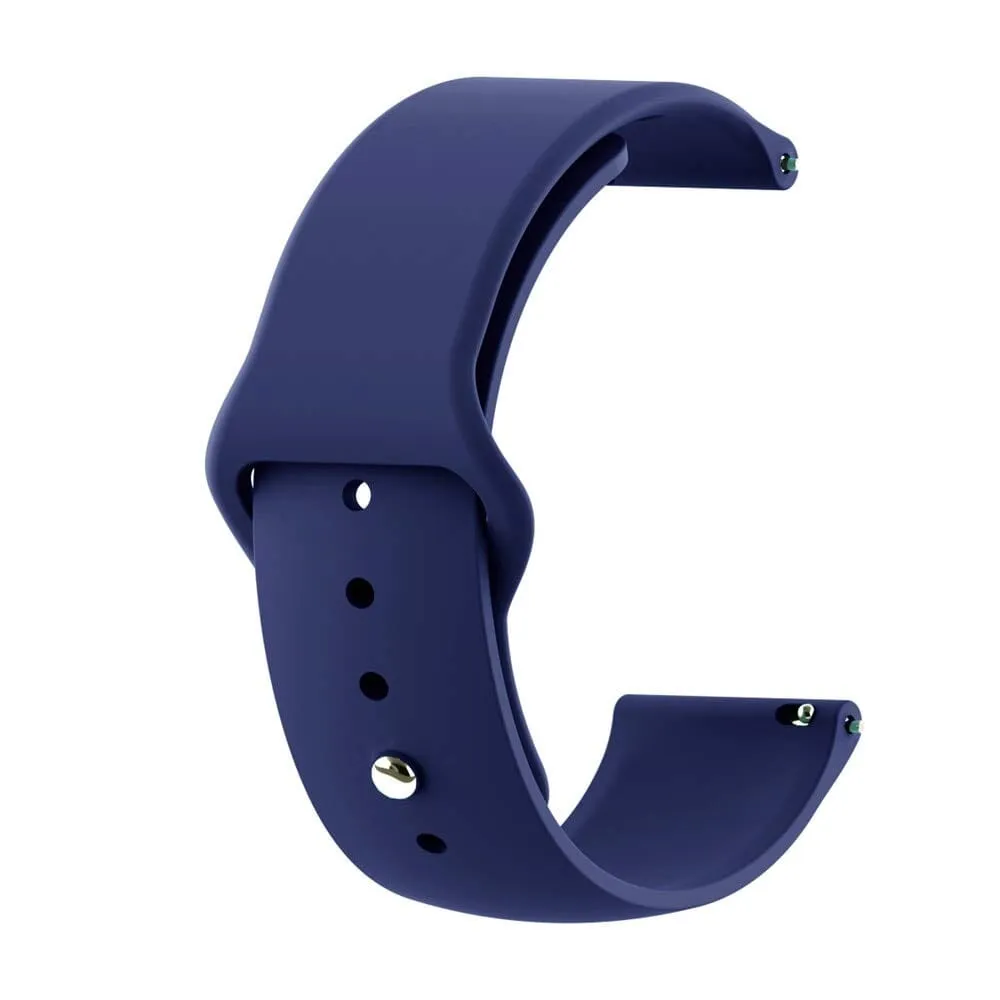 Silicone Button Style Watch Straps Compatible with Fitbit Charge 4