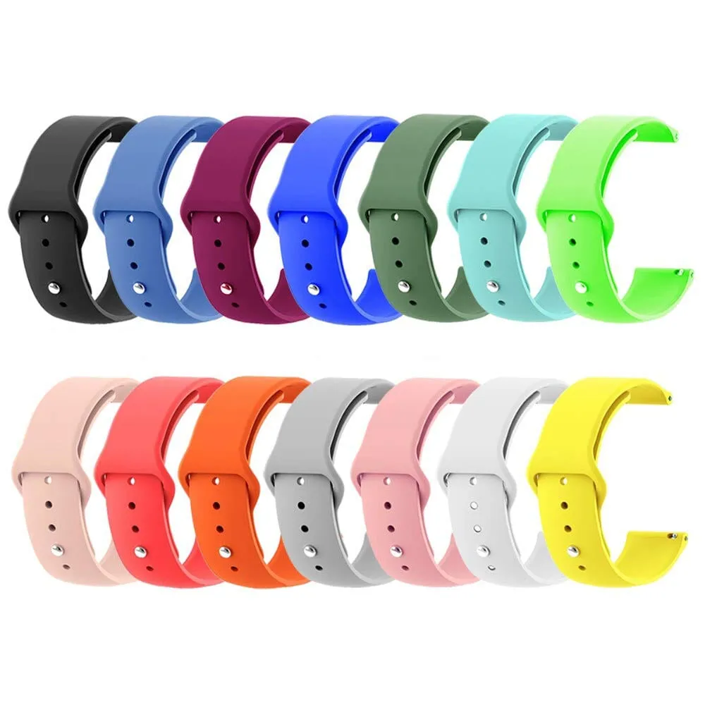 Silicone Button Style Watch Straps Compatible with Fitbit Charge 4