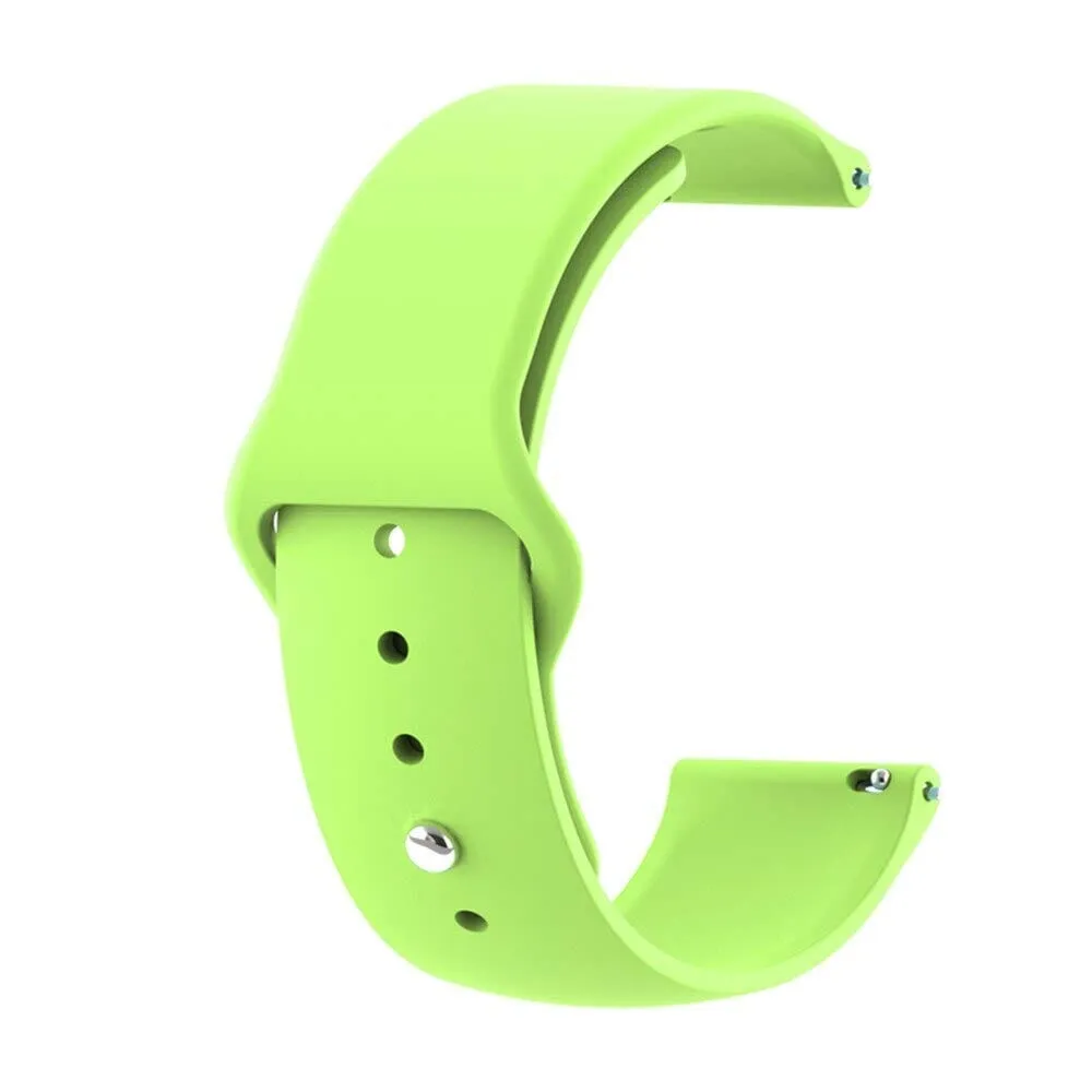 Silicone Button Style Watch Straps Compatible with Fitbit Charge 4