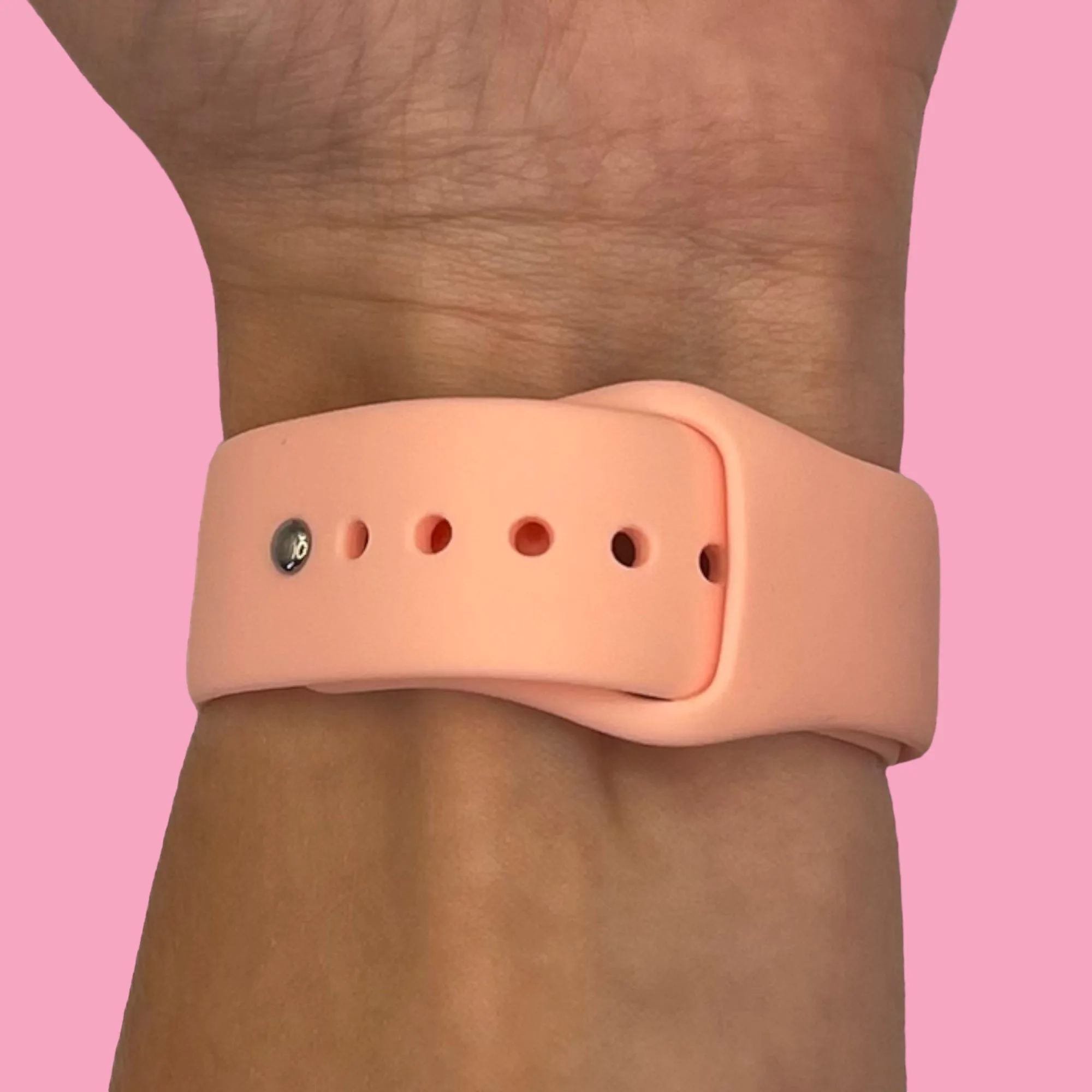 Silicone Button Style Watch Straps Compatible with Fitbit Versa