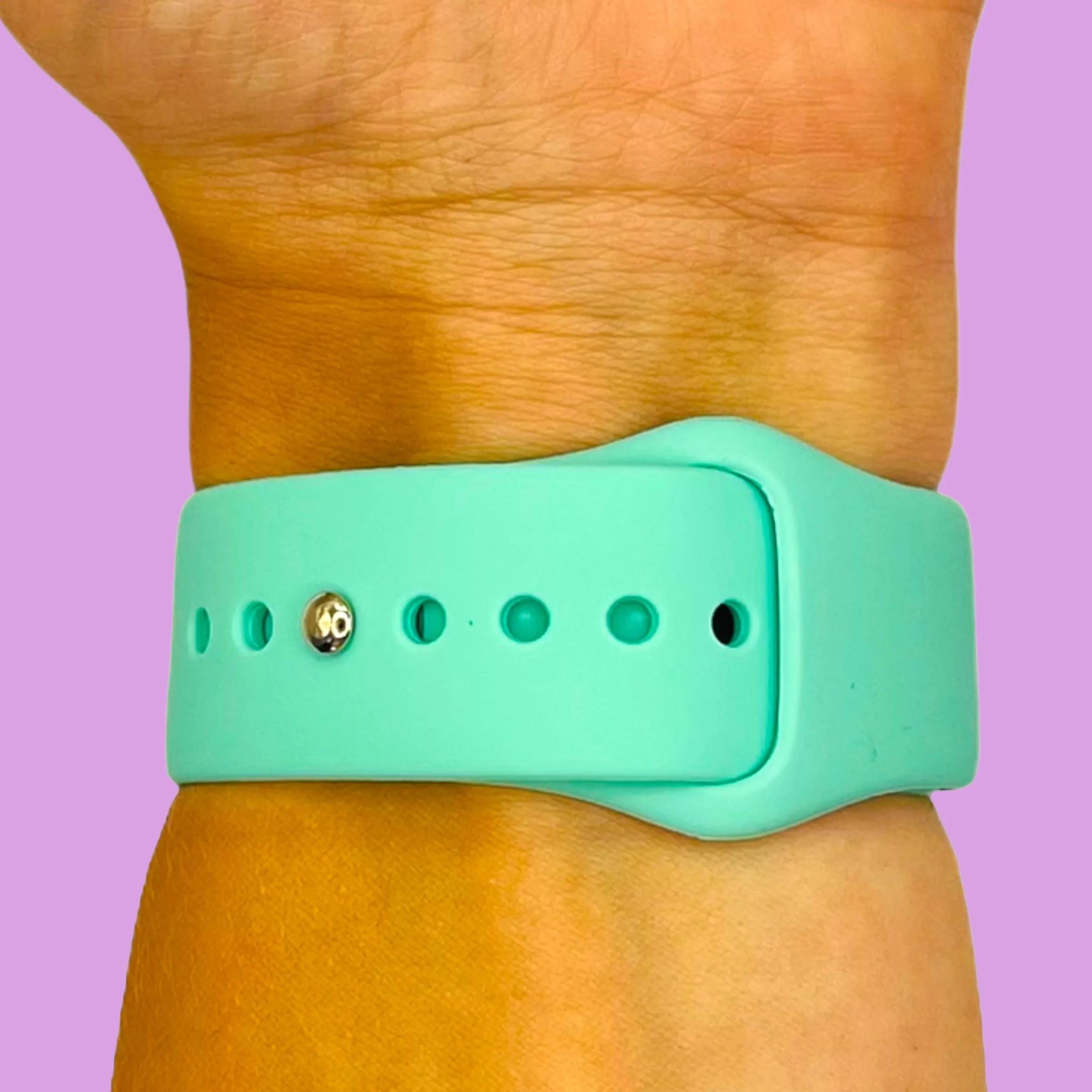 Silicone Button Style Watch Straps Compatible with Fitbit Versa