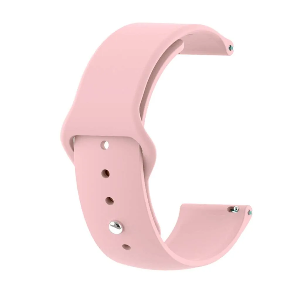 Silicone Button Style Watch Straps Compatible with Oppo Watch X