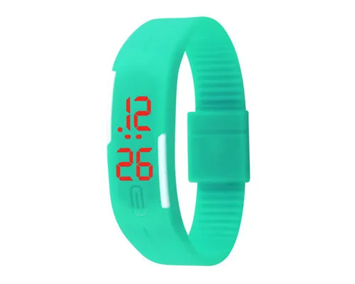 Silicone Digital LED Wrist Sport Watches for Women and Men